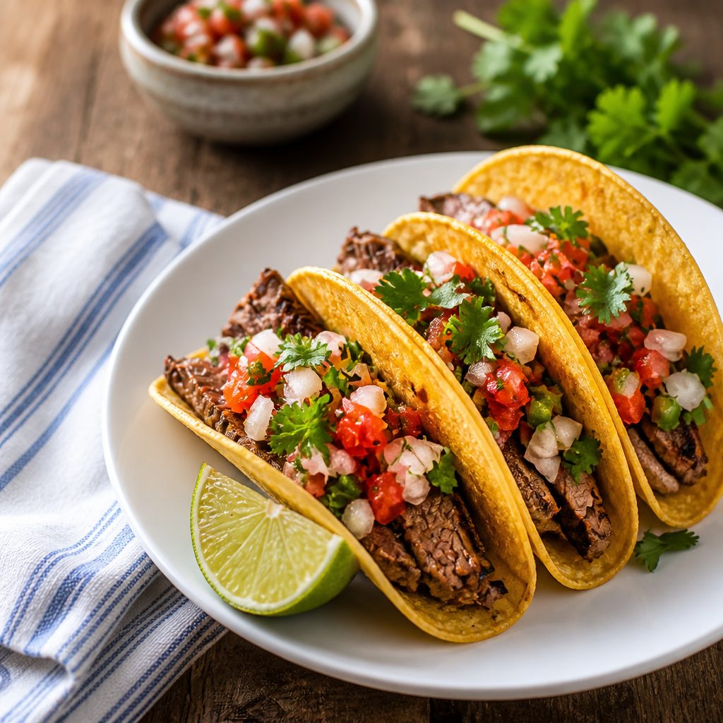 Lunch Carnitas Tacos.