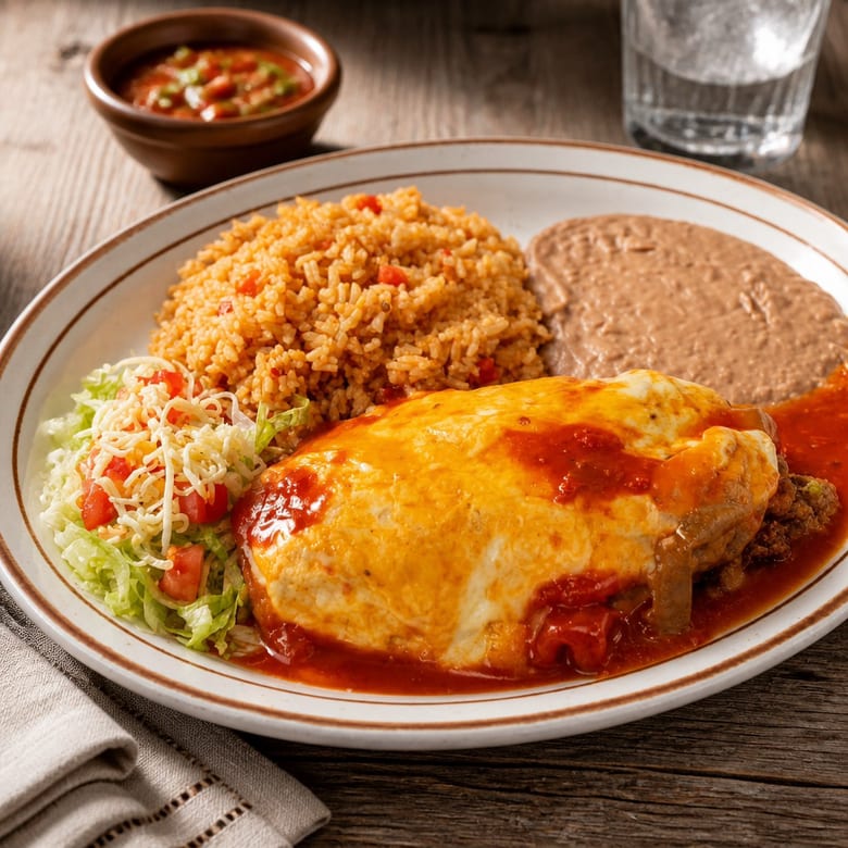 Dinner Chile Relleno.