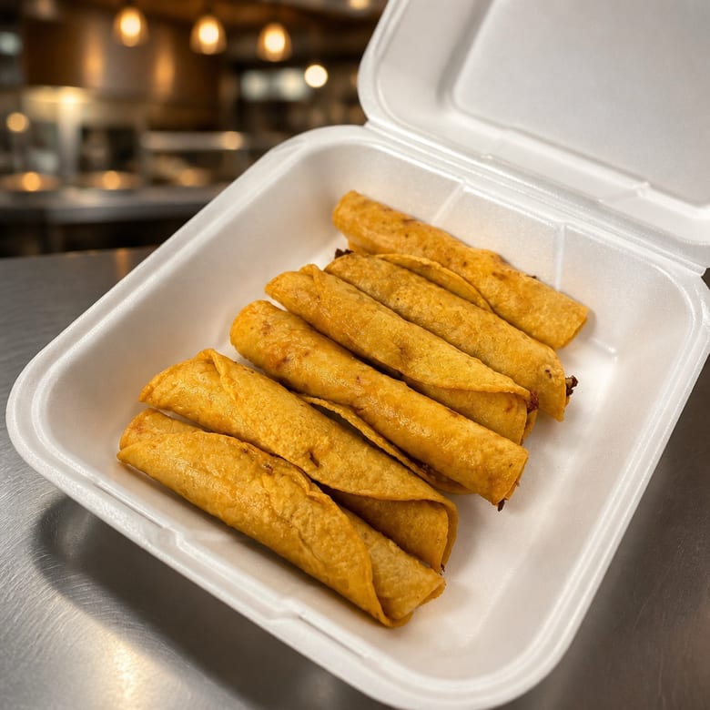6 Taquitos.