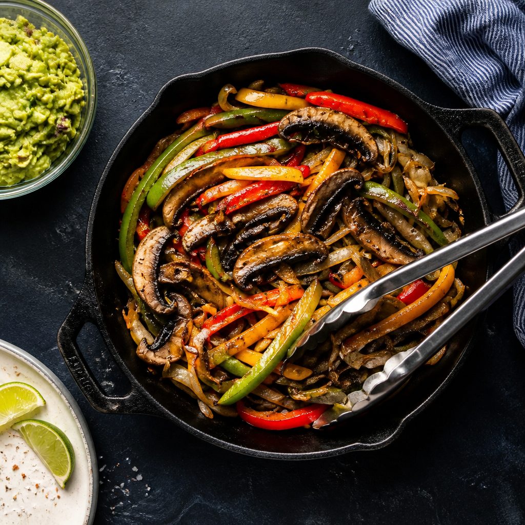 Portabella Mushroom Fajitas.