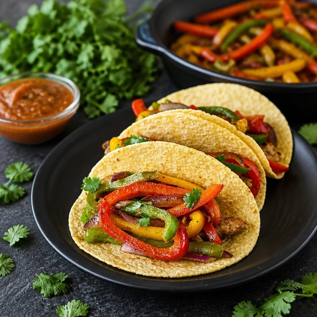 Dinner Veggie Tacos Al Carbon.