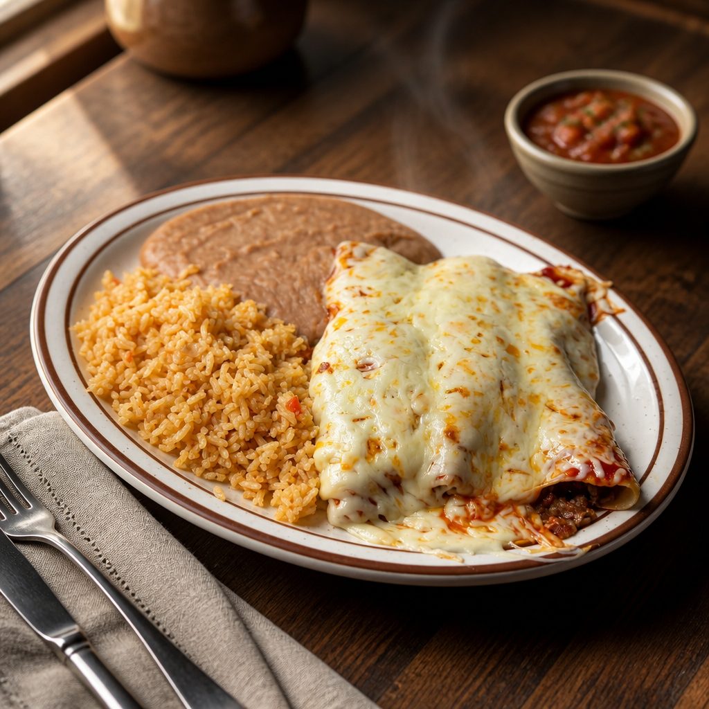 Dinner Enchiladas.