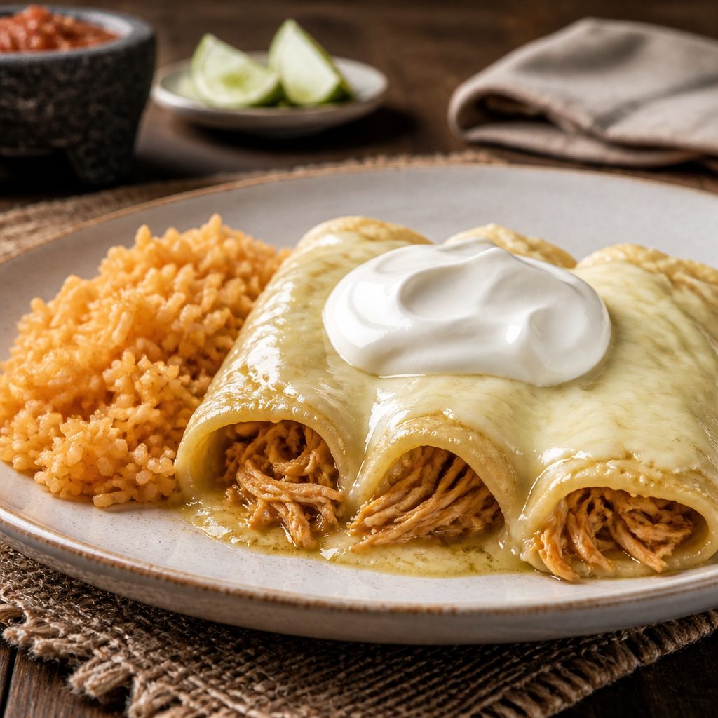 6 Enchiladas Suizas.