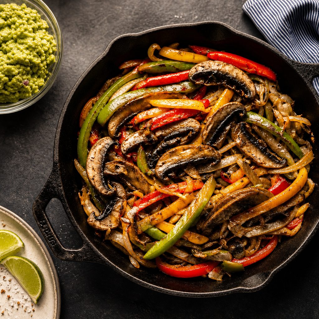 Portabella Mushroom Fajitas.