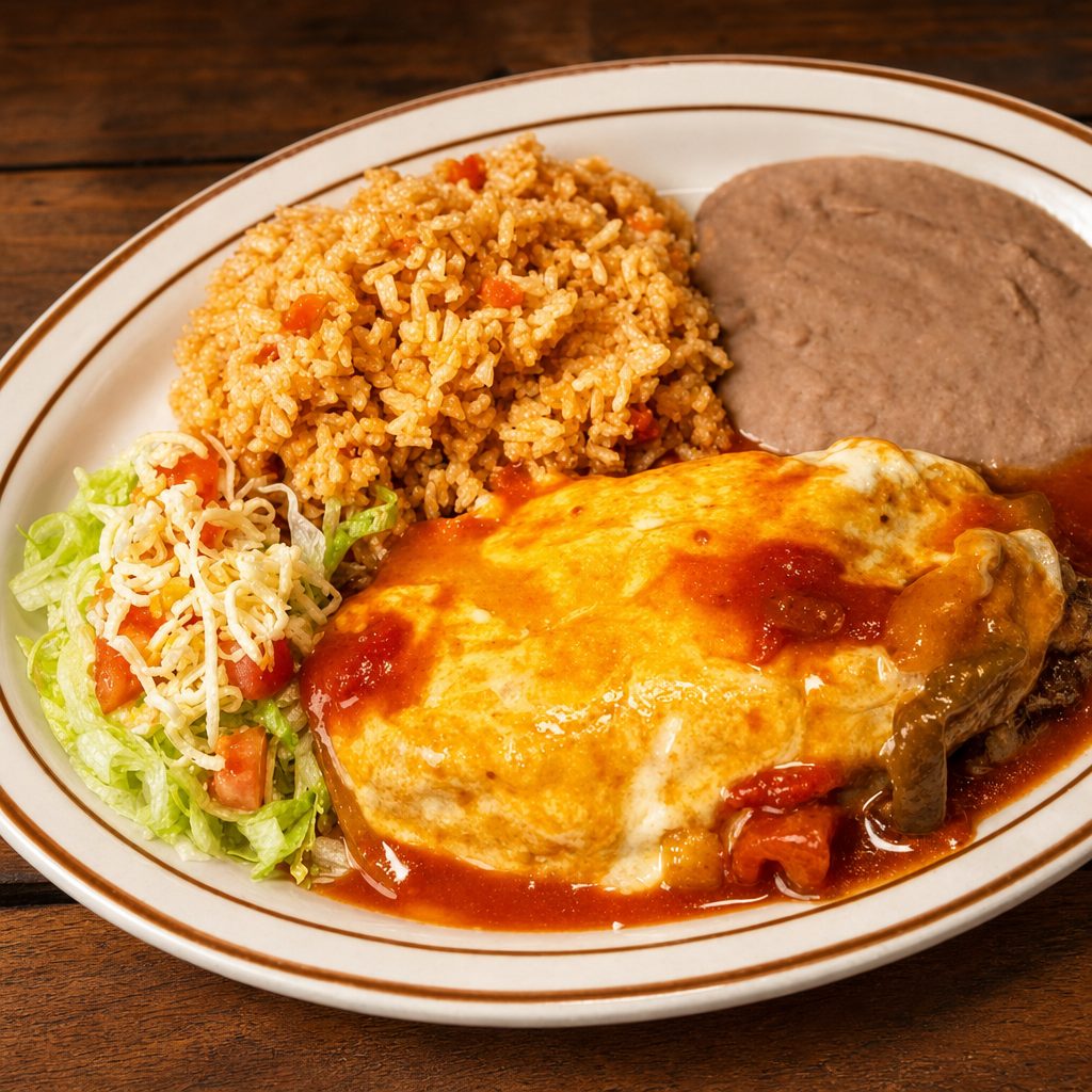Dinner Chile Relleno.