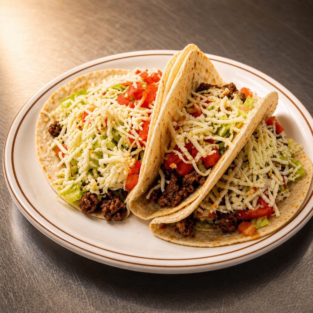 Lunch Flour Tacos.